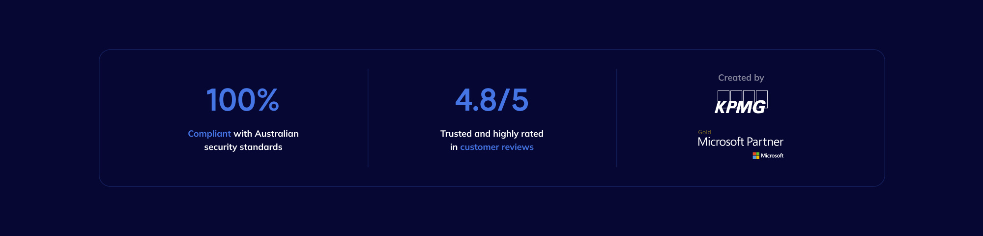 Credibility Banner